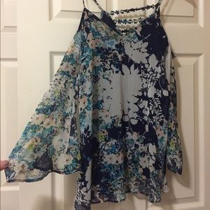 Nordstrom floral bell sleeve dress